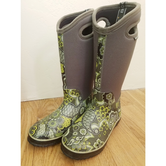 Bogs Shoes - BOGS Classic High Paisley Rainboots